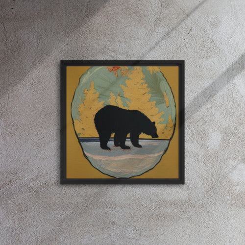 Framed Bear Canvas