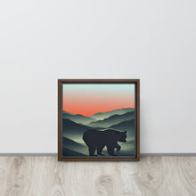 Load image into Gallery viewer, Appalachian Black Bear Framed Canvas