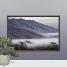 Load image into Gallery viewer, Foggy Appalachian Mountains -Framed canvas