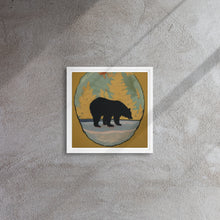 Load image into Gallery viewer, Framed Bear Canvas