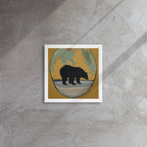 Framed Bear Canvas