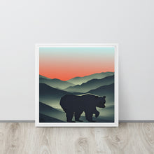 Load image into Gallery viewer, Appalachian Black Bear Framed Canvas