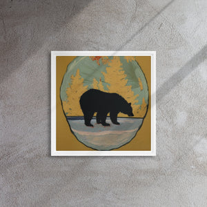 Framed Bear Canvas