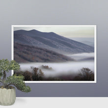 Load image into Gallery viewer, Foggy Appalachian Mountains -Framed canvas